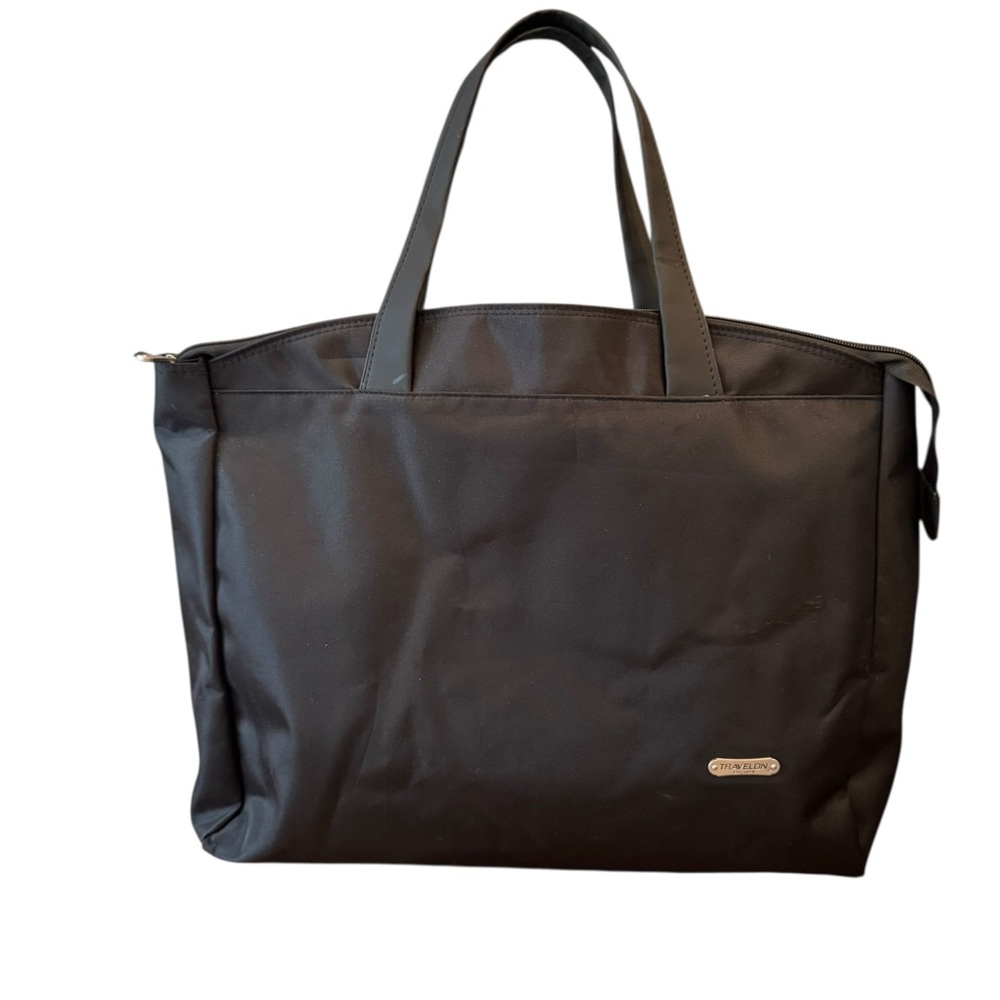 Travelon‎ Black Nylon zip Top Tote